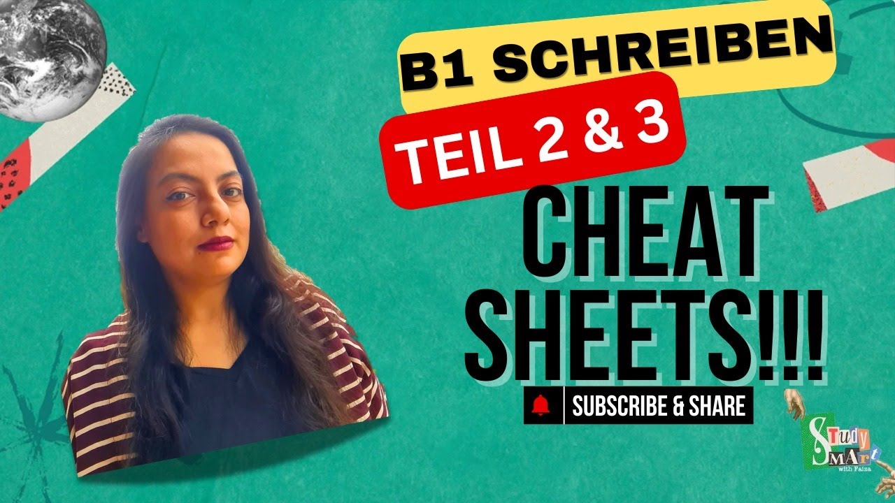 German Exam Cheat sheet: B1 Schreiben Teil 2 & 3 | Ace like a Pro| Complete Scripts #b1 #schreiben