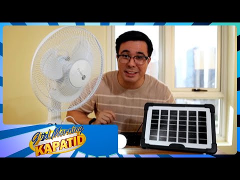 Unboxing: Rechargeable electric solar fan Gud Morning Kapatid