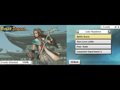Samurai Warriors: Chronicles 3 - All Lady Hayakawa Teahouse Events