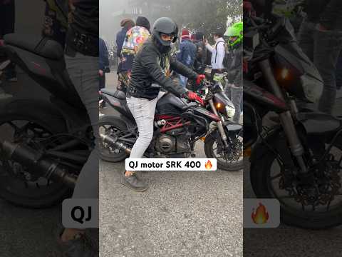 QJ motor SRK 400 🔥 Exhaust sound ❤️ Look like Mini Z900 🚀 #trending #youtube #youtubeshorts
