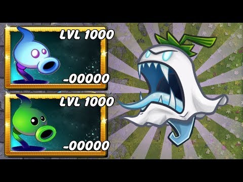 Plants vs Zombies 2  Shadow Peashooter Max level 1000 Pow up!