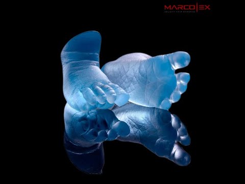 Craft white baby hand casting 3d kit, box, packaging size: 2...