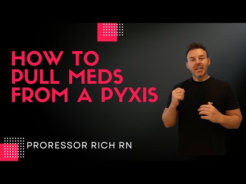 Pulling Meds from a Pyxis (nursing)