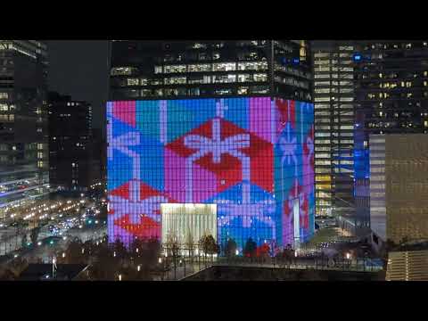 One World Trade Center: Holiday LED Display