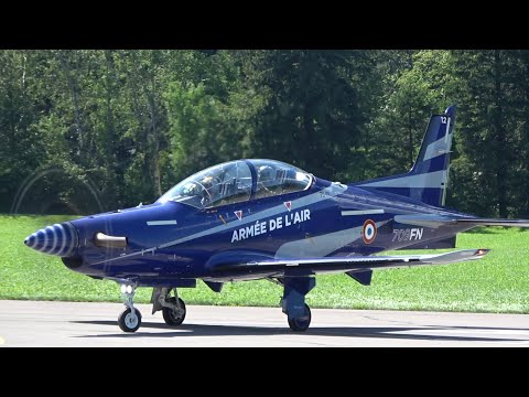 Pilatus PC-21 Armée de l'Air French Air Force arrival Mollis Air Base Zigermeet 2019 AirShow