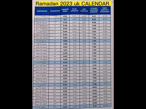 Ramadan 2023 calendar list #ramadan2023date#islamicstatus #calendar #shorts#ramadanstatus2023