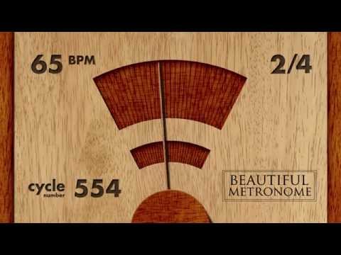 65 BPM 2/4 Wood Metronome HD