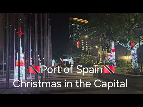 Walking in Trinidad & Tobago - Christmas in the Capital: Port of Spain [Trinidad] (4K)