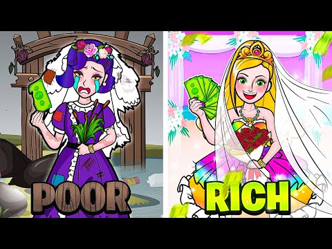 [🐾paper dolls🐾] Rich vs Poor Wife Rapunzel and Handsome Prince | Rapunzel Family
