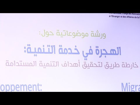 ورشة دولية موضوعاتية حول موضوع "الهجرة في خدمة التنمية