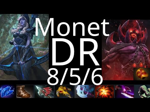Monet Drow Ranger vs Riki, PB, Ember, Visage, Disruptor - Aster vs PSG.LGD g1 TI XI dota2