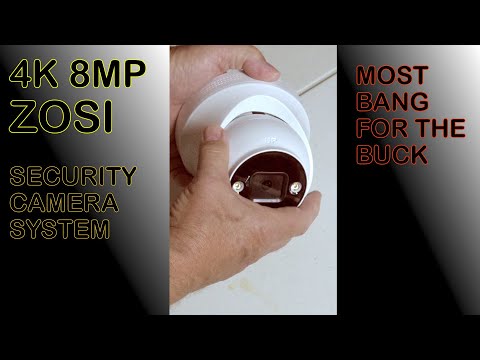 Zosi 4k 8mp security camera system first look.