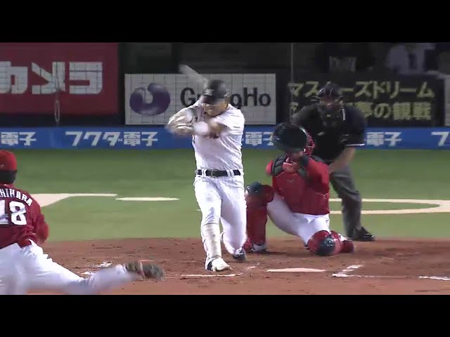 【6回裏】出た!! マリーンズ・角中 至高の打撃技術(変態打ち)で追加点!! 2016/6/2 M-C