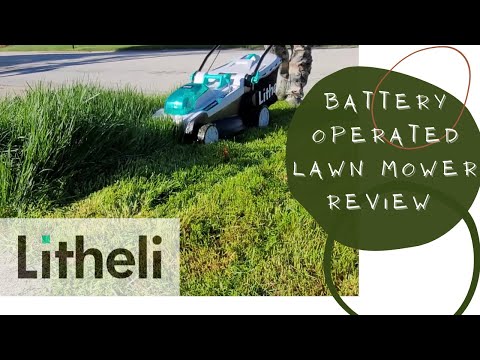 GAS ⛽️ IS TOO HIGH SO WE GOT THE BATTERY OPERATED LITHELI LAWN MOWER!!!!