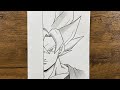 Easy Anime Drawing How To Draw Goku SSJ 1 Step By Step