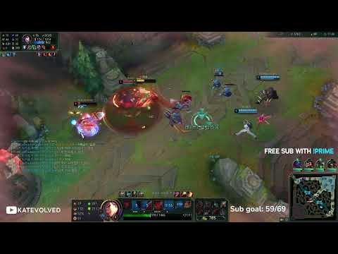Faker Getting Slaped 2v1 by KatEvolved