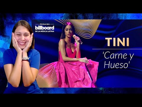 REACCIÓN a Tini cantando su canción 'Carne y Hueso' en los Premios Billboard 2022