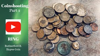 Coinshooting A Michigan Park RING, Dollar Coin! - Marshall Metal Detecting