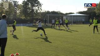 Wilfried Zaha - England U21 Training Session | FATV