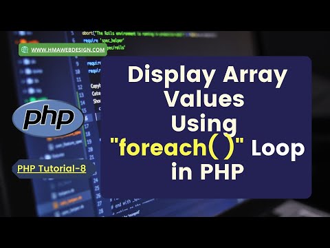 Foreach Loop Php How To Display Array Values Using Foreach Loop In Php Php Tutorial 8