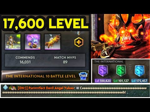 17,600 HIGHEST level Battle Pass 2020 TI10 - Longest Ceeeeeeb in Dota 2