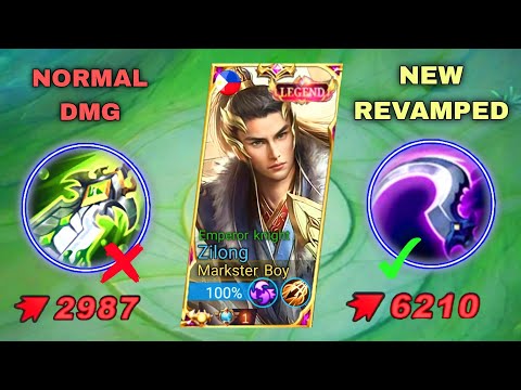 0.2 SECONDS BURST!!🔥 ZILONG REVAMPED HUNTER STRIKE NEW META!? ZILONG MOBILE LEGENDS