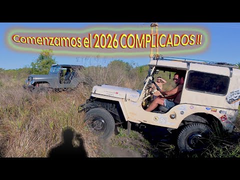 Recibimos el 2026 en 4x4😜#parati #willys #jeep #arroyo #asado #pesca #travesia #offroad #fyp