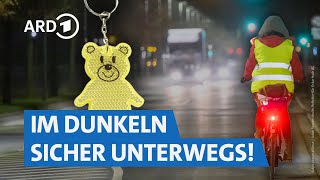 Sicher im Straßenverkehr: So bleibt ihr im Dunkeln gut sichtbar | Servicezeit WDR