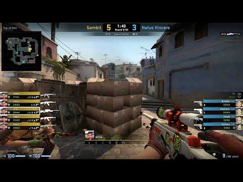 CS:GO POV Demo Gambit Sh1ro (26/14) vs Na'Vi (de_mirage)
