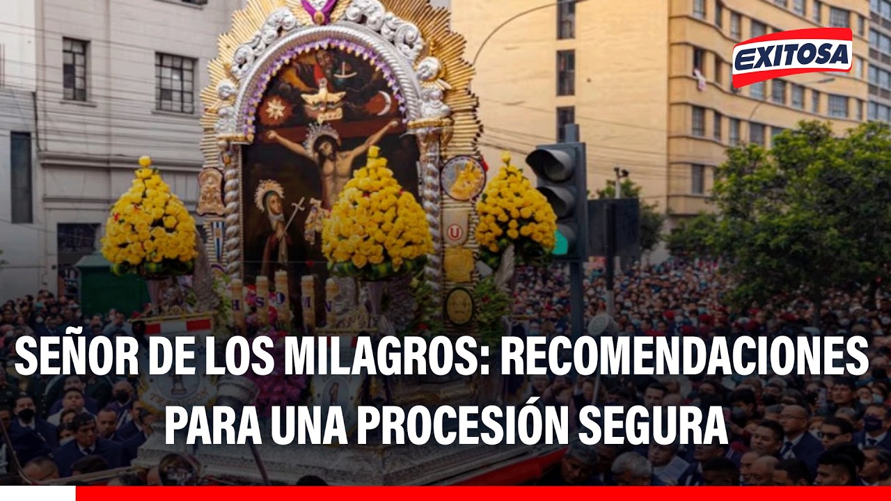 🔴🔵 Señor de los Milagros: conoce las recomendaciones para asistir de manera segura a la procesión