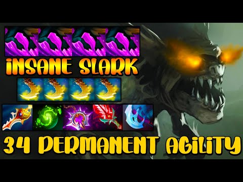 34 PERMANENT AGILITY STEAL - INSANE CARRY SLARK - INTENSE TEAM FIGHT - DOTA 2 GAMEPLAY