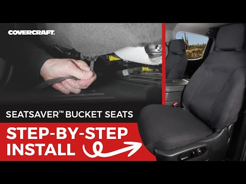How to Install SeatSaver Seat Covers (Bucket Seat) | Custom Car & Truck Seat Cover Installation