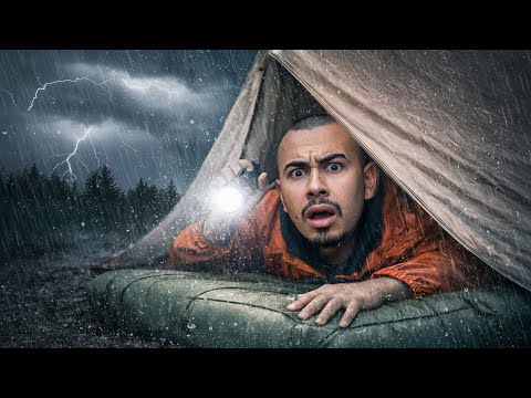 ŞİDDETLİ YAĞMURDA HAYATTA KALMA!! (ŞÖMİNE YAPIMI)