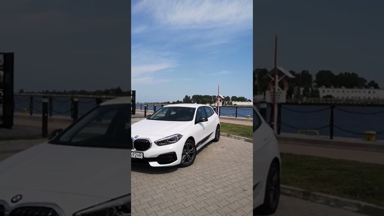 BMW M Performance naklejki na boku serii 1 - F40. Naklejka wygląda jak listwa trojwymiarowa