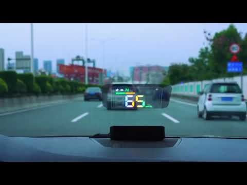 H4 Car HUD Head Up Display connect by USB port,work to all cars