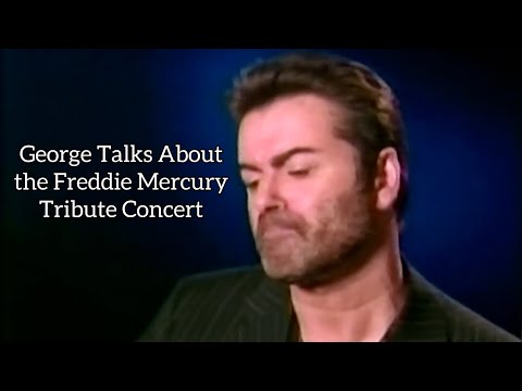 George Michael gets emotional talking about the Freddie Mercury Tribute