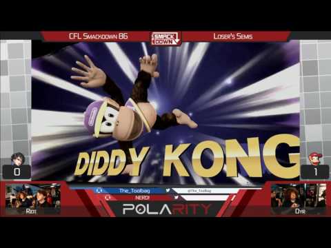 CFL Smackdown 86 - Riot (Bayonetta) vs MVG | Dyr (Diddy Kong) - SSB4 Losers Finals