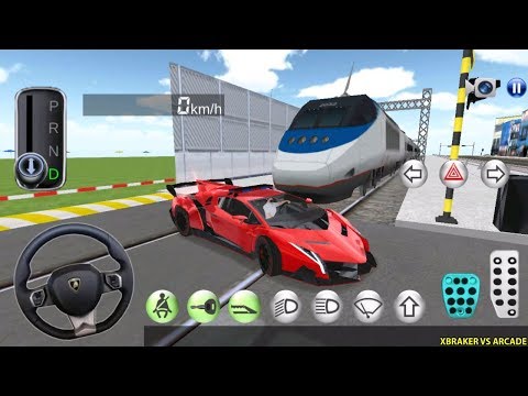 Korean Car Driving Simulator #Lamborghini Police - New Car Unlocked - Driver's License Examination