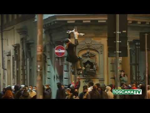 2020-11-03 FIRENZE - MANIFESTAZIONE 30 10, PERQUISITI TRE 17ENNI DA DIGOS