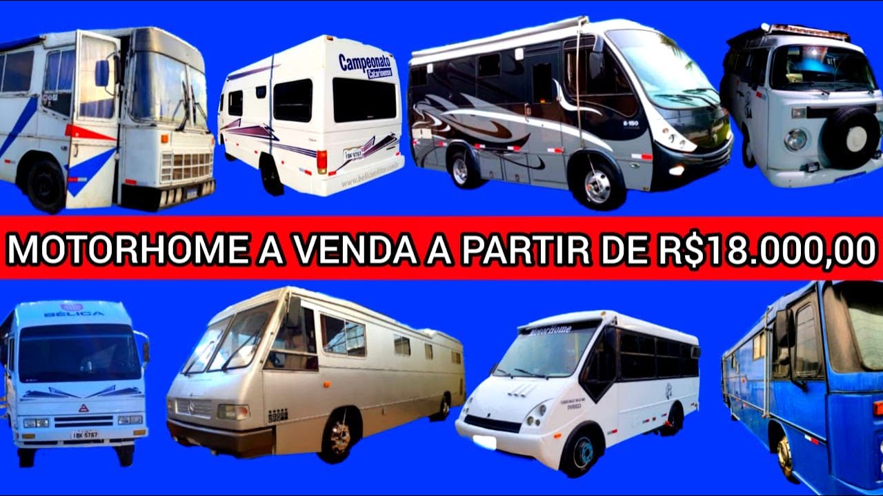 MOTORHOME A VENDA A PARTIR DE R$ 18 000,00 KOMBIHOME E MOTOR CASA A VENDA