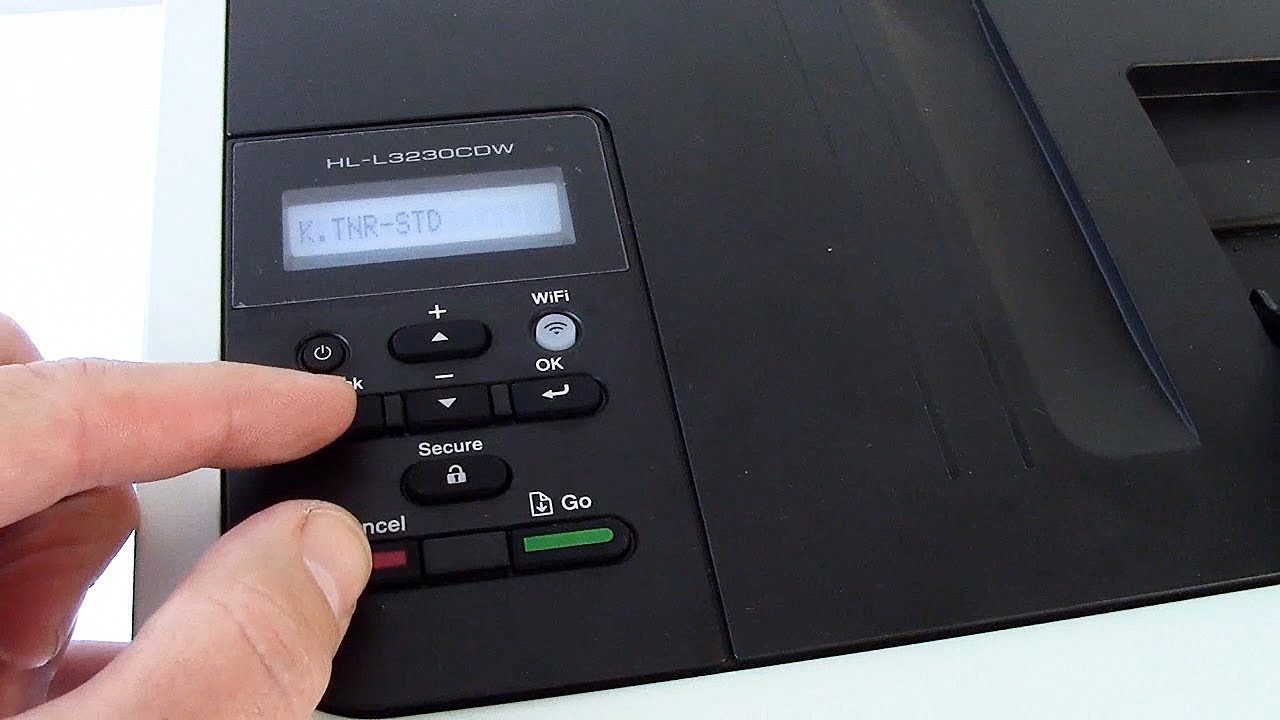 How to reset Brother HL-L3230cdw replace toner message