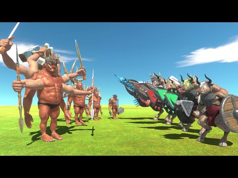 Hill Giant of Evolution and Minotaur of Evolution - Animal Revolt Battle Simulator