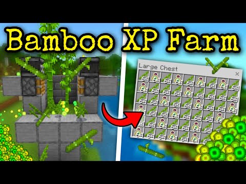 Minecraft Bedrock: Bamboo XP Farm Tutorial 1.21 - INFINITE Xp Farm in Minecraft Latest Version!