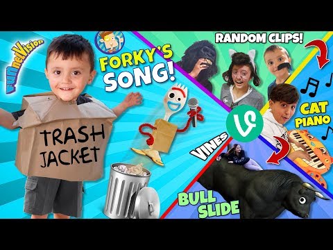 FORKY'S TRASH JACKET SONG 🎵 FUNnel VINES? (FV Family Random Clips) Video