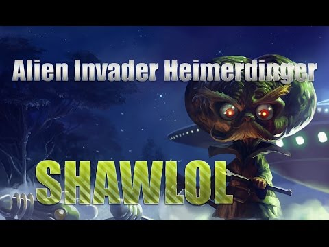 Alien Invader Heimerdinger Skin Legendary Legacy skin Spotlight League of Legends