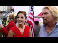 Sarah Harding And Sir Richard Branson Jet Off To Celebrate The 25th Anniversary Of Virgin