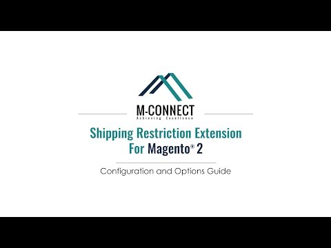 Configuration of Magento 2 Shipping Restriction by Custom Shipping Rules