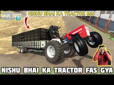 farming simulator 22 Indian mod challenge Hindi sawraj 855 bhut muskil se nikla aj