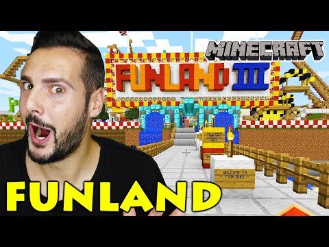 DER MINECRAFT-FREIZEITPARK! FUNLAND 3 Riesige Achterbahn & Wasserpark! Spiel mit mir Apps und Games