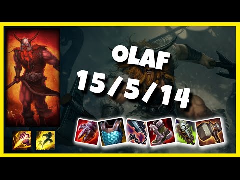 Olaf vs Kindred NA Challenger JUNGLE (15/5/14) - v10.25